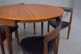 Vintage teak circular 'Dinette' dining table | HANS OLSEN - view 5