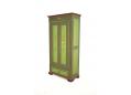 Danish early 1900s solid pine hand painted wardrobe with internal coat hangers. SOLD