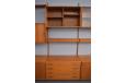 Feldeballes Mobelfabrik teak 4 bay shelving system designed in 1952 by Kai Kristiansen