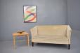 The classic Danish box design 2 seat sofa made by cabinet maker in mid 1950s 