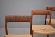 Niels Moller design set of 6 rosewood dining chairs model 77  - view 8