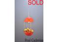 Poul Cadovius garden light in red plastic