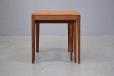 Midcentury vintage teak nest of 3 tables