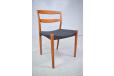 Teak set of 8 rare dining chairs in vintage teak designed in 1952 for sale