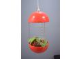CADO 1965 hanging garden light by Poul Cadovius in red plastic.