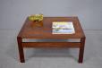 Vintage rosewood square top coffee table | Moduline - view 2