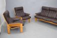 Buffalo leather armchair with beech frame by Skippers Mobelfabrik - view 11