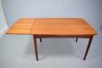 Extending vinatge teak dining tables with 2 draw leaves 