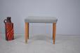 Dressing table stool with new upholstery of TWEED wool - view 2