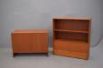 Vintage teak hans wegner design RY Mobler bookcase unit with drop down desk and light fixture