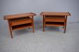 Vintage Arne Vodder design teak bedside tables produced by Sibast