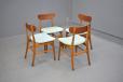 Set of 4 beech and teak dining chairs by Farstrup - view 2
