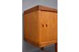 Teak sideboard with sliding doors & rosewood corners - BRAMIN