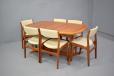 Teak dining table with pedistal leg produced by Skovby - view 2