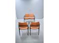 Fully restored 2 seat and matching chairs with swivel backs designed 1953 by sigvard Bernadotte