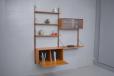 Modular teak shelving system designed 1947 by Poul Cadovius