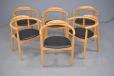 Set of 6 beech frame dining chairs | Tyge Hvass - view 4