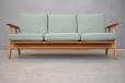 oak frame Cigar 3 seater sofa model GE240 designed by Hans Wegner