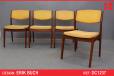 4 Vintage teak dining chairs - Stripped down - view 1