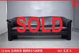 Modern design black leather 3 seater sofa by Danish Mobelfabrik - view 1