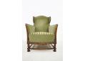 High back 1940s design sprung armchair made in Denmark.