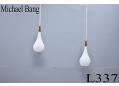 Drop pendant in opaline glass | Michael Bang