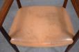 Vintage rosewood armchair with original leather seat, designed 1961 by Arne Vodder