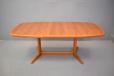 Teak dining table with pedistal leg produced by Skovby - view 4