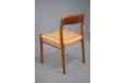 Danish Design set of 8 teak dining chairs by Niels Moller