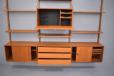 A spacious shelving system that offers lots of storage over the 3 bays