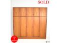 Large teak wardrobe | 5 sliding doors