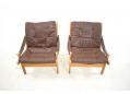 Light oak frame Torbjorn Afdal design easy chairs for sale.
