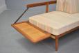 France and son teak daybed with can sides designed by Peter Hvidt and Orla Molgaard