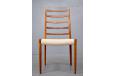 Set of 10 RARE high back dining chairs model 82 by Neils Moller
