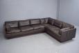 Vintage 6 Seater ox leather corner sofa design by George Thams 1970s