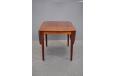 Midcentury Danish design rosewood dining table extending with 2 drop leaves