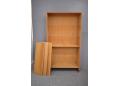 3 shelves are removable and all constructed using block wood