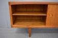 Bramin produced long sideboard in vintage teak with sliding doors - H W Kein design