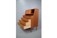 Vintage teak bureau produced 1960s by danish cabinetmaker