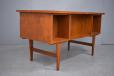 Small vintage teak desk from 1960s with 6 drawers - view 6