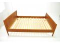 1960s Danish made standard double bed frame in teak