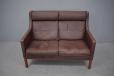 Original borge mogensen 2 seat sofa with mahogany legs and high back