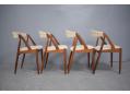 4 teak dining-chairs designed by Kai Kristiansen.