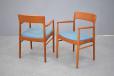 Carver chair in vintage teak produced by Korup Stolefabrik