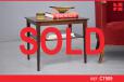 Vintage rosewood end table with magazine shelf - view 1