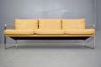 Fabricius and Kastholm design 3 seater sofa with feather filled cushions and steel frame