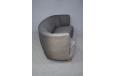 vintage reupholstery project 3 seat kidney sofa made in Denmark