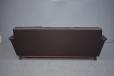 Vintage brown leather & rosewood 3 seat sofa by Svend Skipper  - view 5