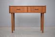 1960s vintage teak chest of 2 drawers made by Danish Mobelfabrik