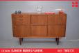 Tall vintage teak sideboard with sliding doors | Danish Mobelfabrik - view 1